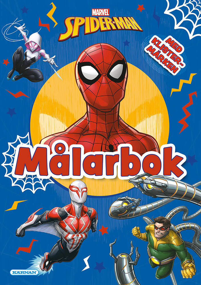 Marvel Spider-Man målarbok med klistermärken
