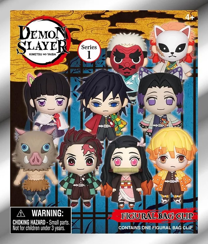Demon Slayer 3D Foam Bag Clips
