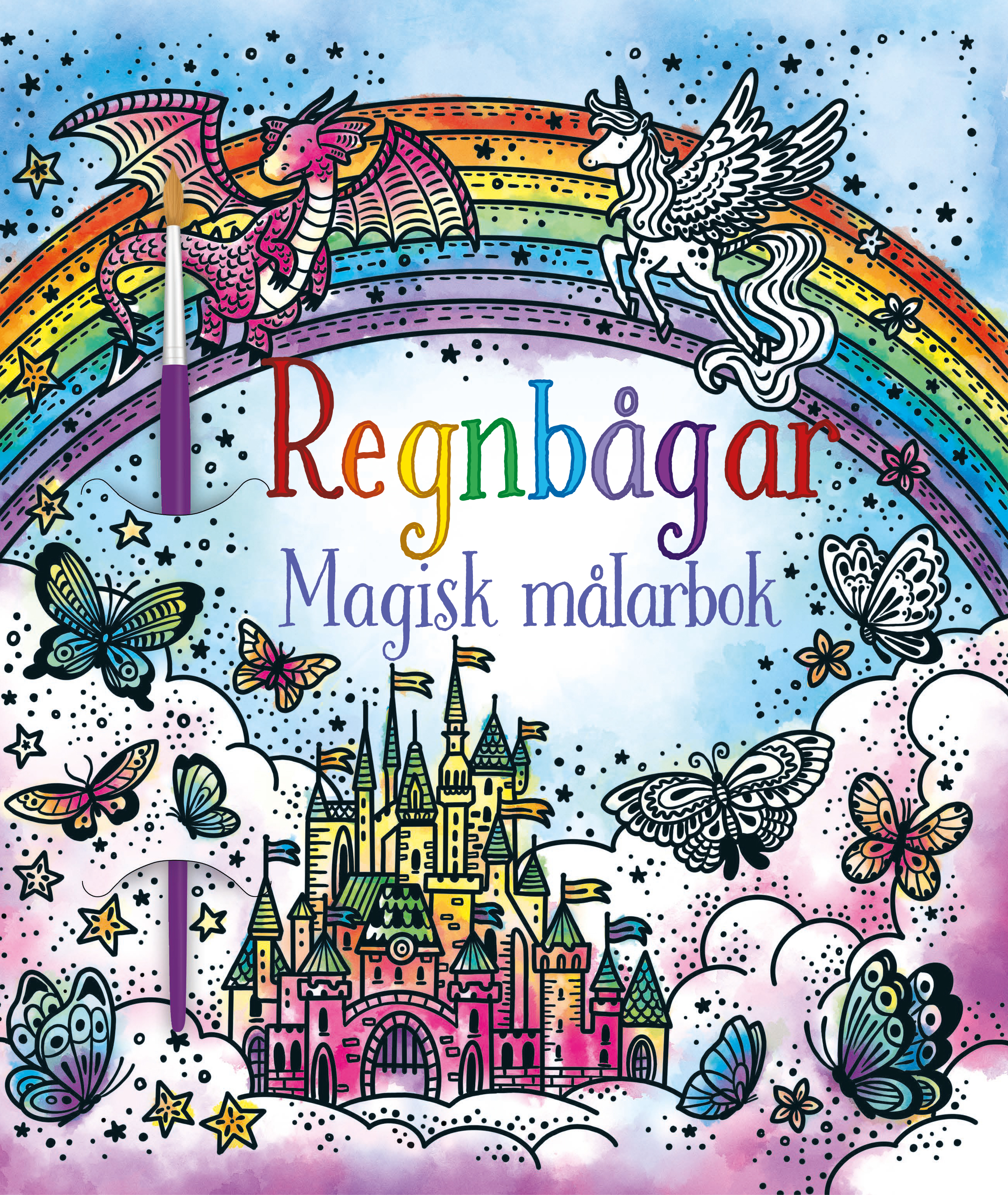 Regnbågar - Magisk målarbok
