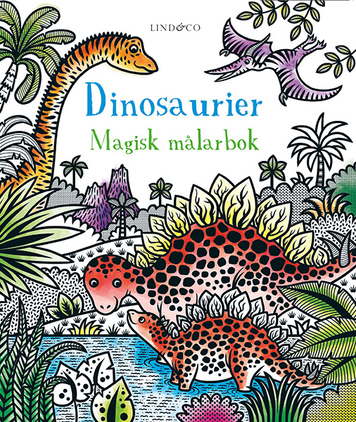 Dinosaurier - en magisk målarbok
