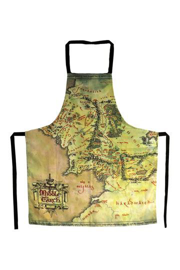 Middle Earth Map Cooking Apron